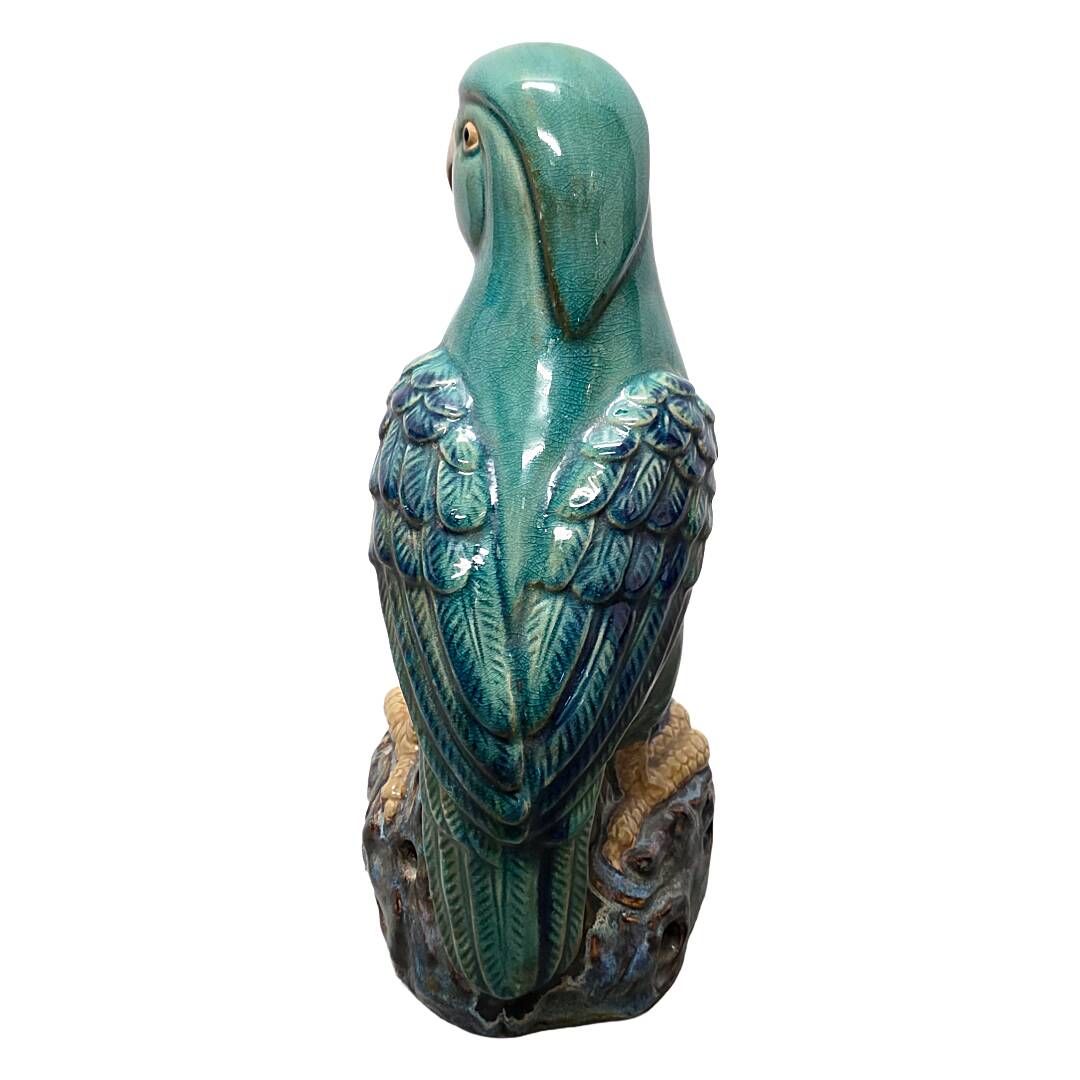 Vintage Chinese Ceramic Parrot, 1970s