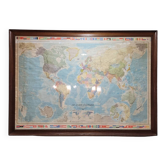 Globe map / Planisphere "Le Monde Politique", National Geographic Institute, 20th century – Fran