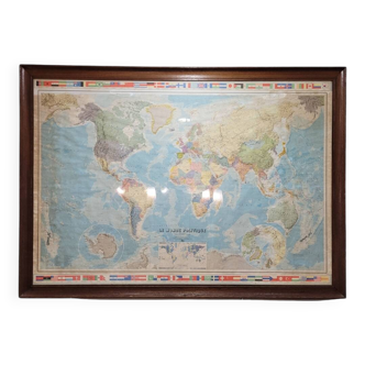 Mapa globo terráqueo / Planisferio “The Political World”, Instituto Geográfico Nacional, s. XX – Fran