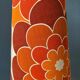 Red ceramic table lamp