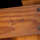 Expandable square teak dining table by Henry Walter Klein 1960