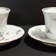 Pair of 20th century Couleuvre porcelain coffee cups