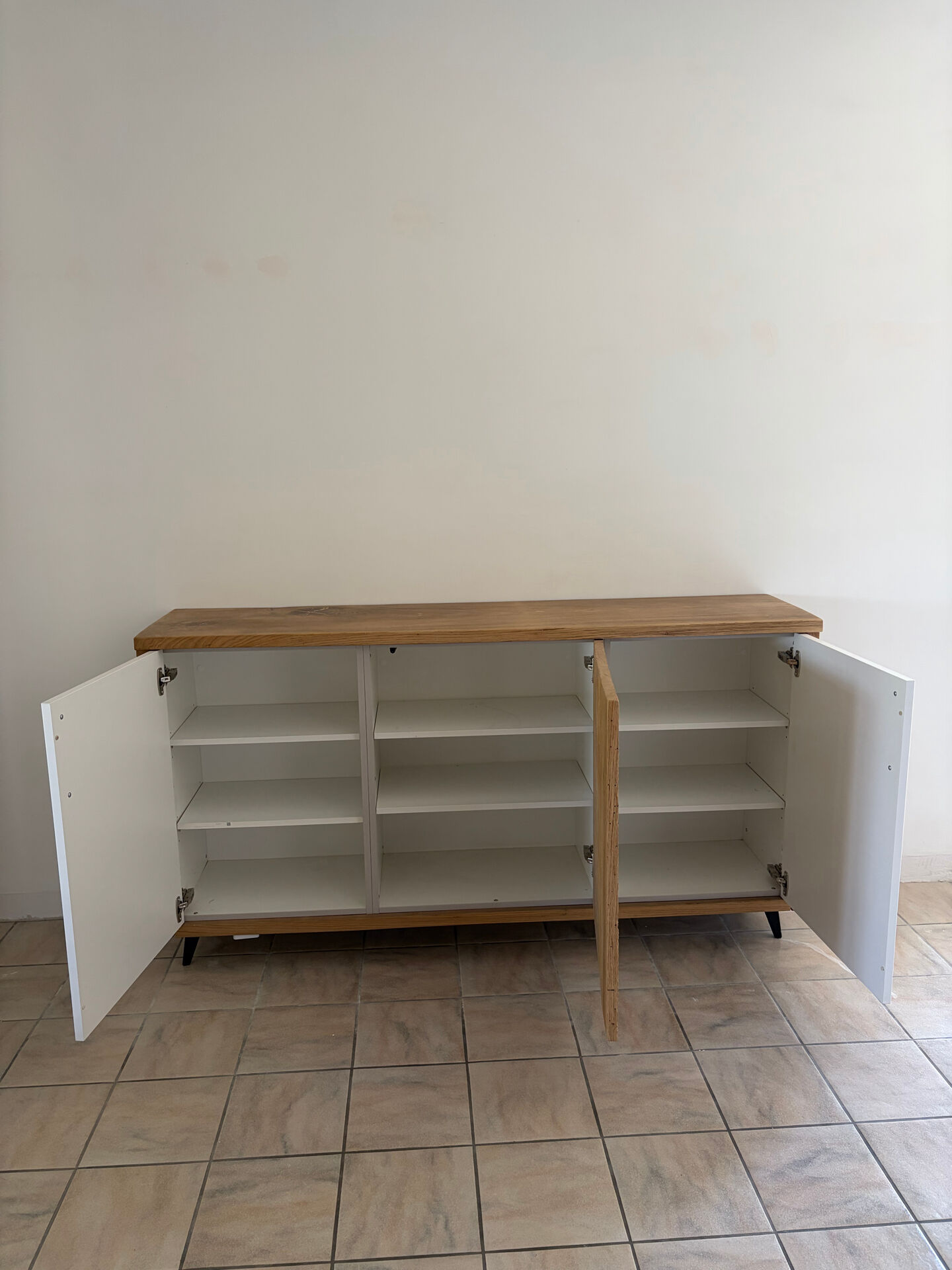 3-door solid oak sideboard
