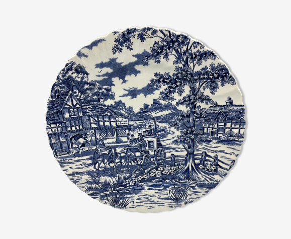 Assiette plates décor champêtre années 60