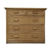 Commode en rotin