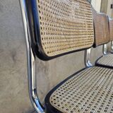 Set of 4 Marcel Breuer chairs model B32 in cane