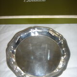 Glass mats Christofle silver metal