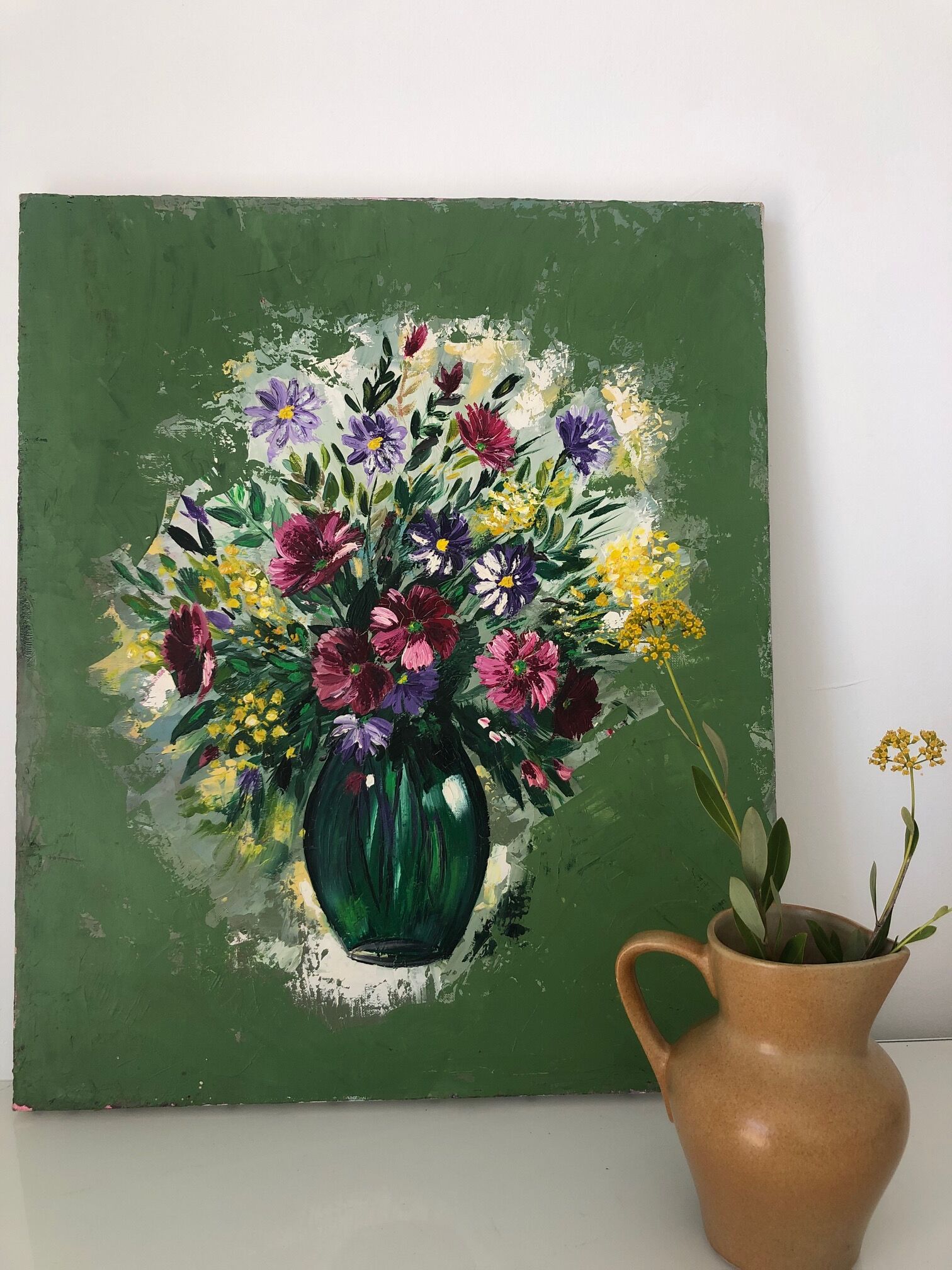 Painting flowers