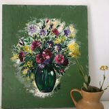 Tableau peinture fleurs