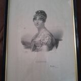Old Lithograph Hortense by Delpech