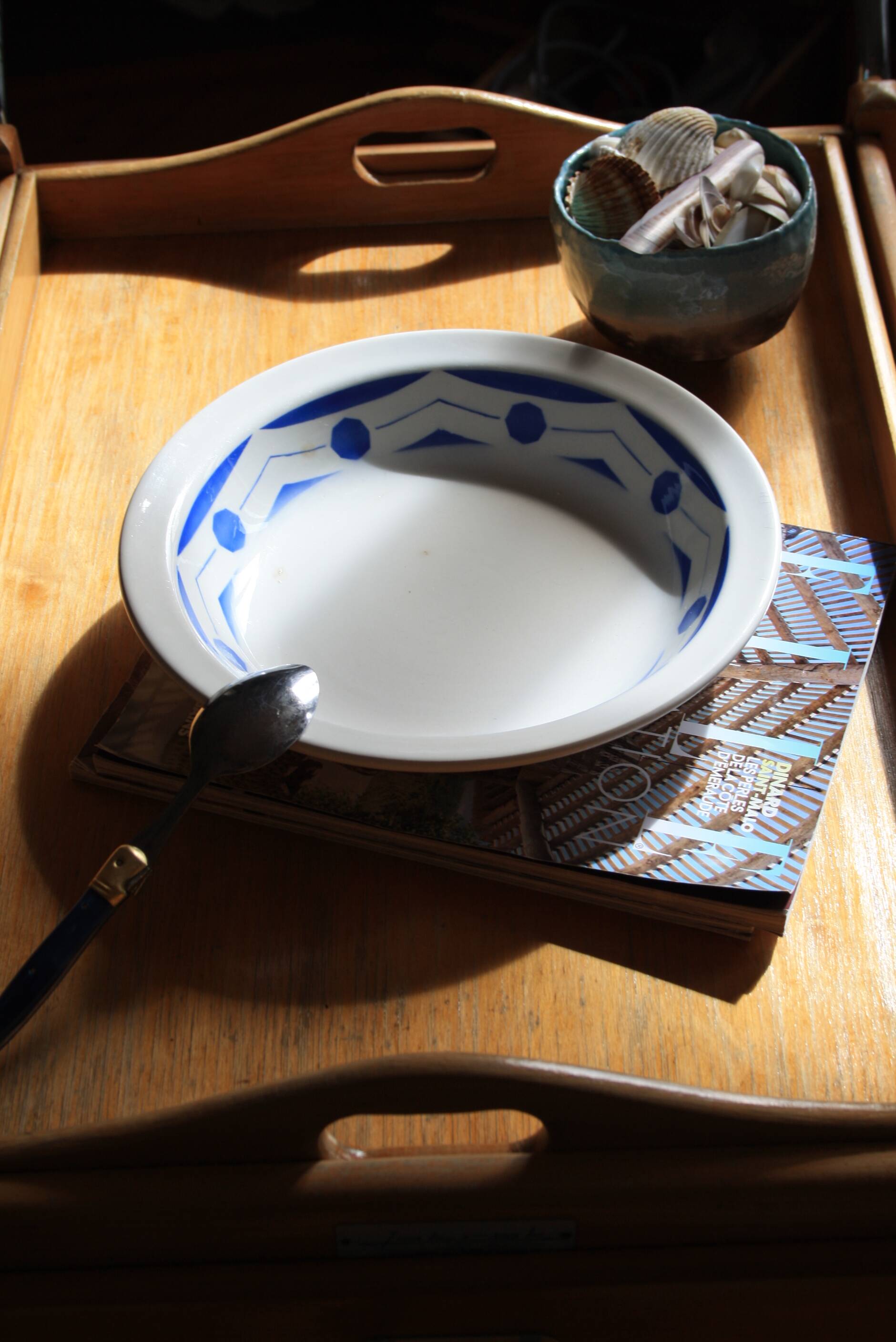 Digouin Sarreguemines hollow dish "Ciboulette" model ø27 cm