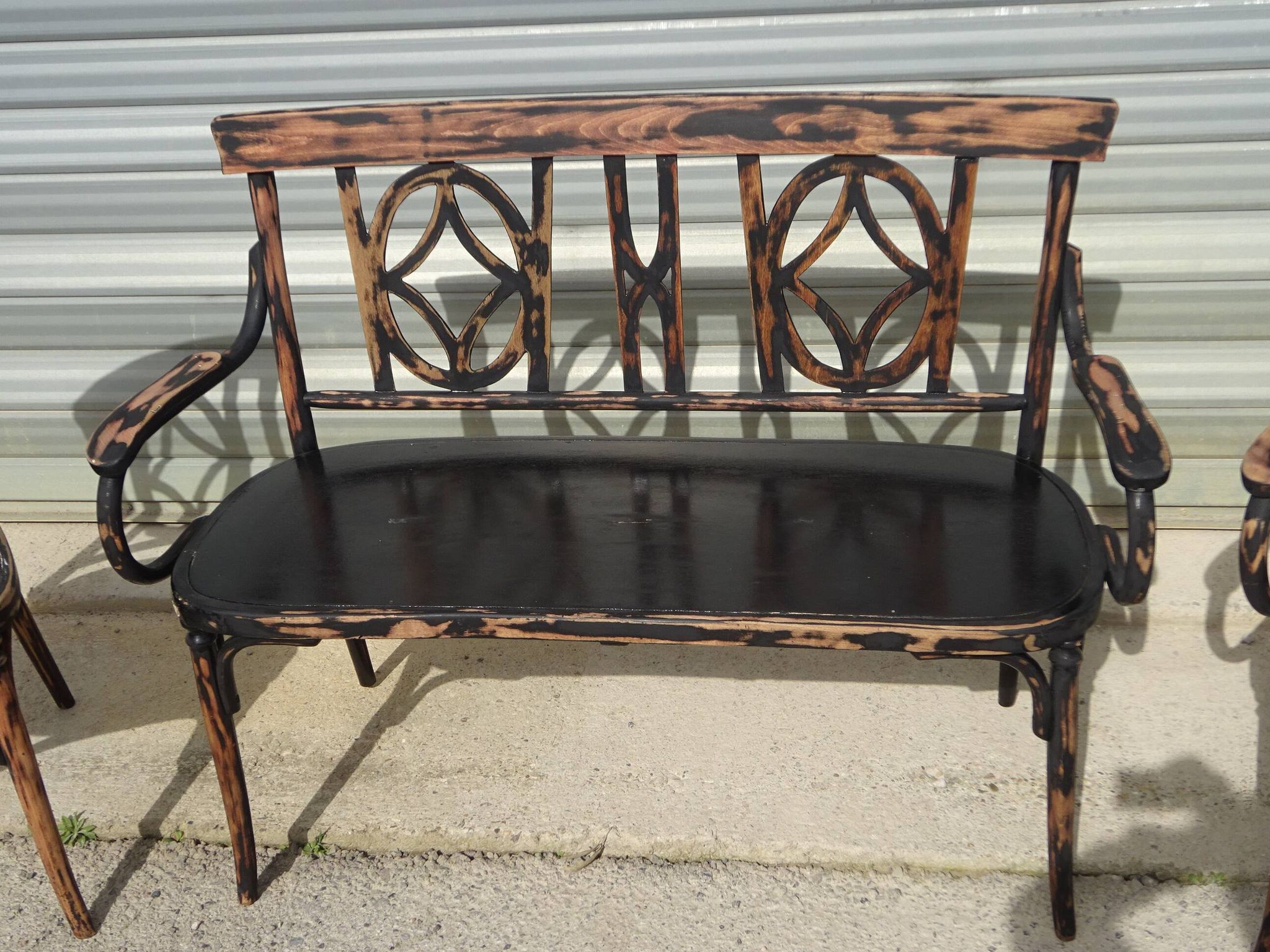 Salon Baumann, 1910, banquette, fauteuil et chaise bistrot