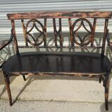 Salon Baumann, 1910, banquette, fauteuil et chaise bistrot