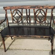 Salon Baumann, 1910, banquette, fauteuil et chaise bistrot