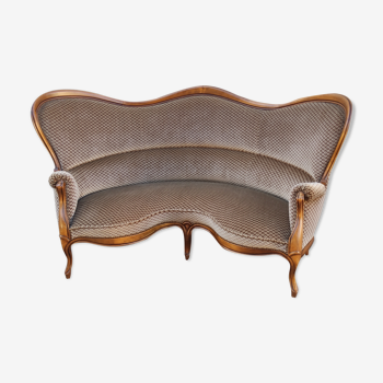 3-seater sofa basket, Louis Philippe style