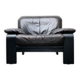 Postmodern German brutalist lounge chair by Rolf Benz for Musterring, 1990s.