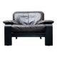 Fauteuil lounge brutaliste allemand postmoderne par Rolf Benz pour Musterring, années 1990
