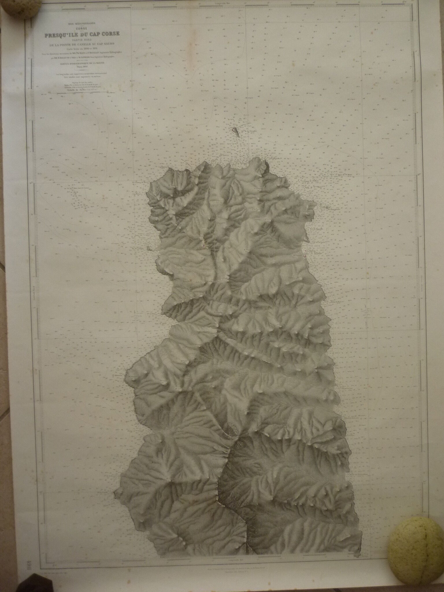 Map of the navy "cap corse - canelle - cap sagro" nº 4911