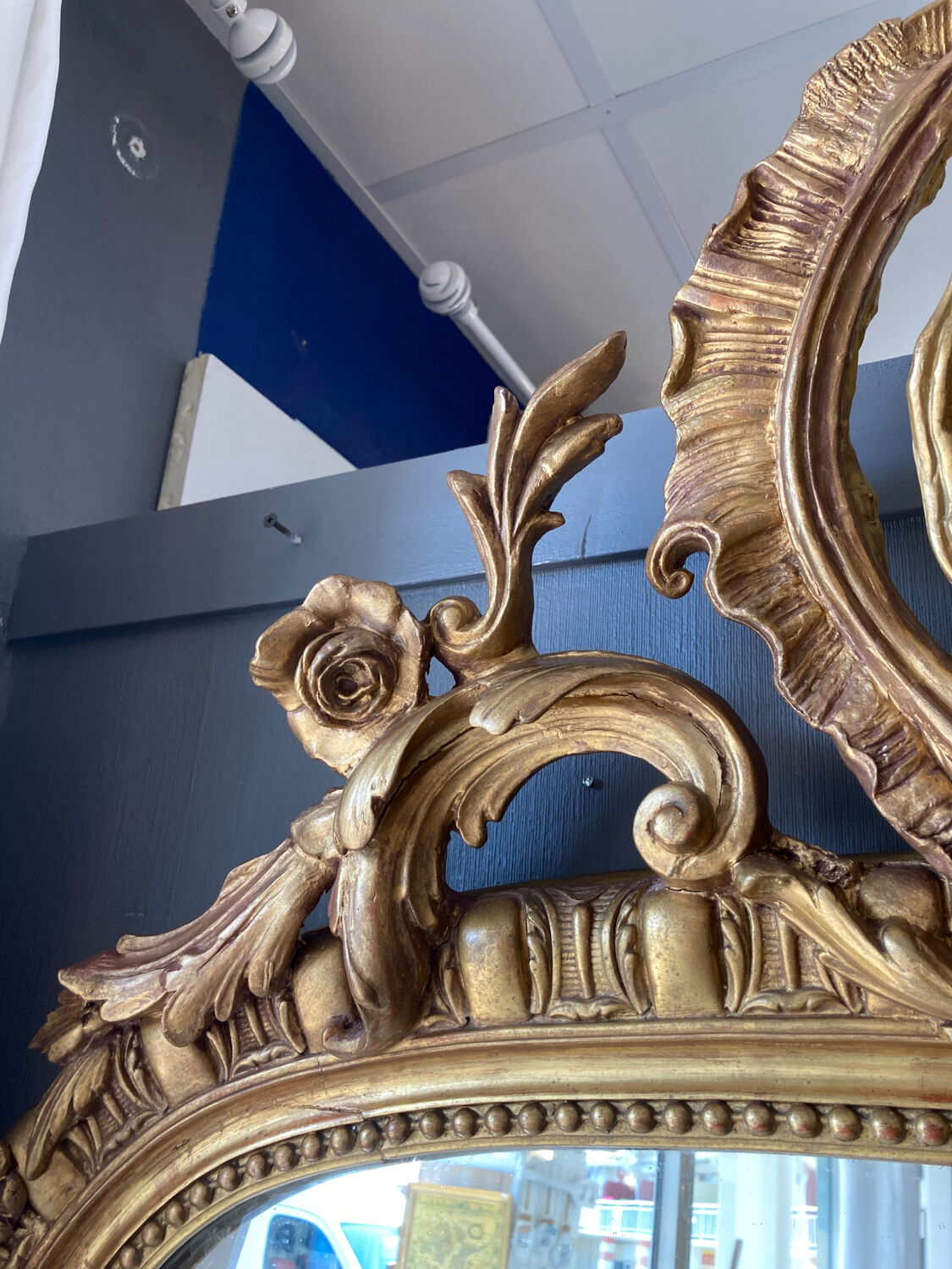 Golden mirror high 2m old