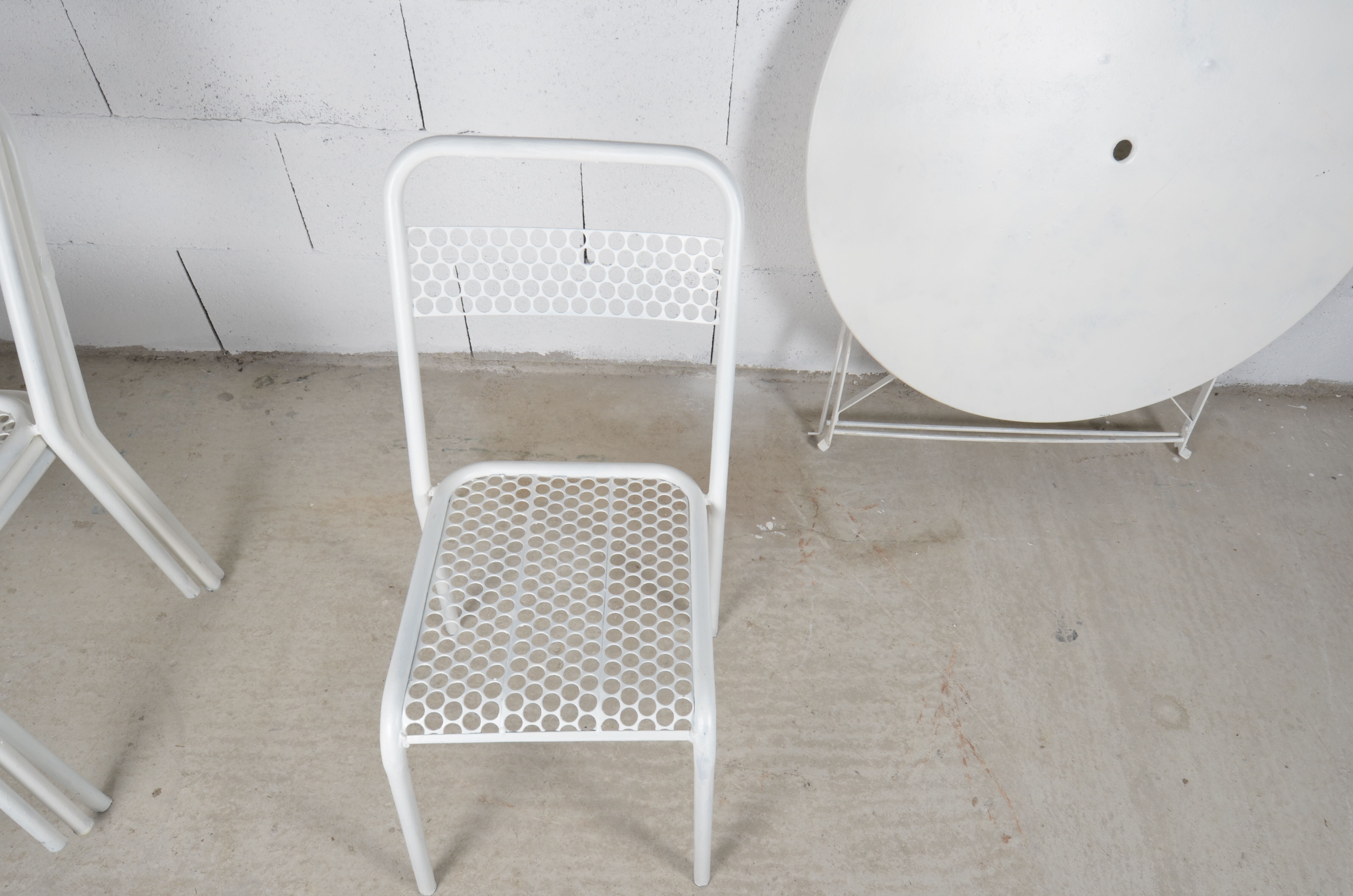 Garden set - 4 René Malaval chairs and table