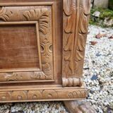 Wooden chest with lion paws