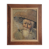 Portrait "Old Man with a Pipe"