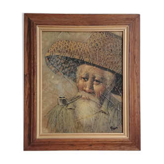 Portrait "Old Man with a Pipe"