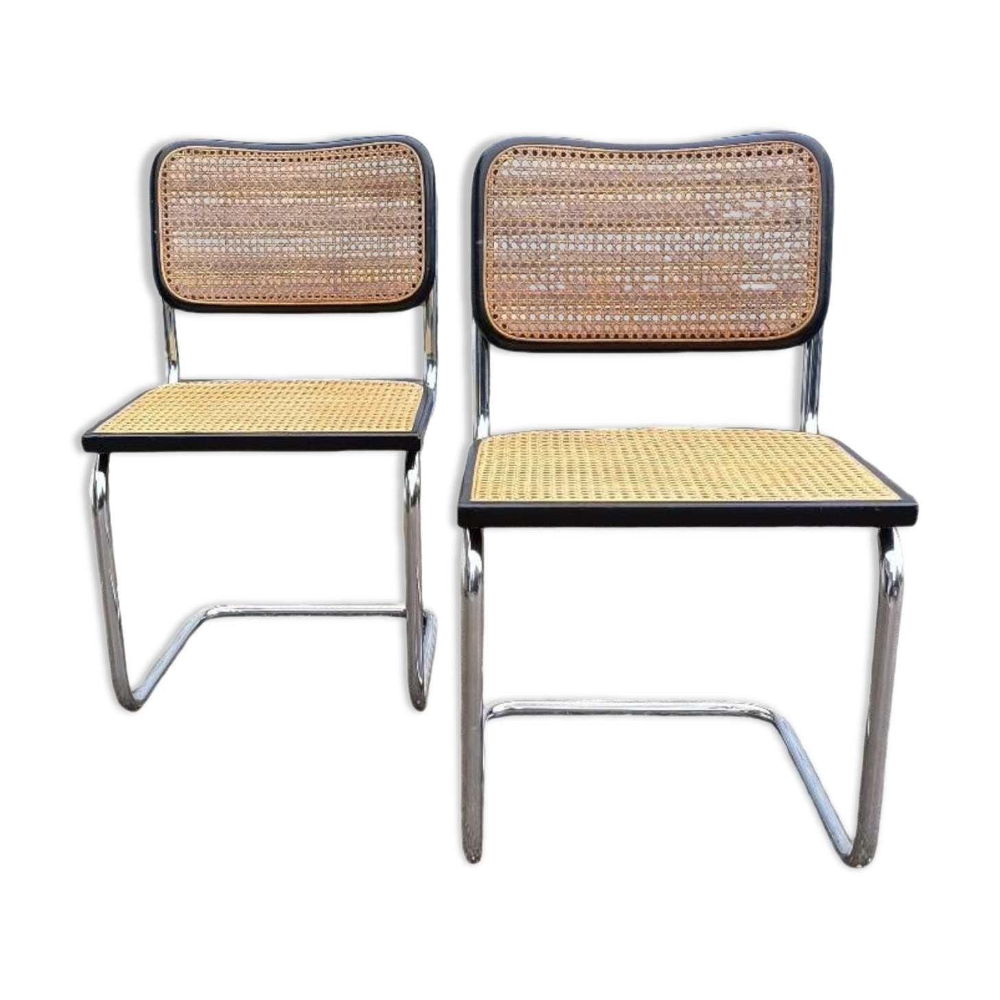 Pair of Cesca B32 chairs by Marcel Breuer