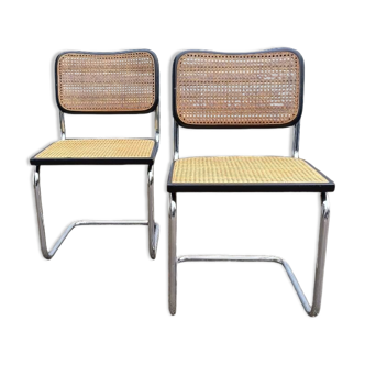 Pair of Cesca B32 chairs by Marcel Breuer