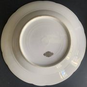 4 soup plates in Paris porcelain, "A la Reine" model, 1890, Damo