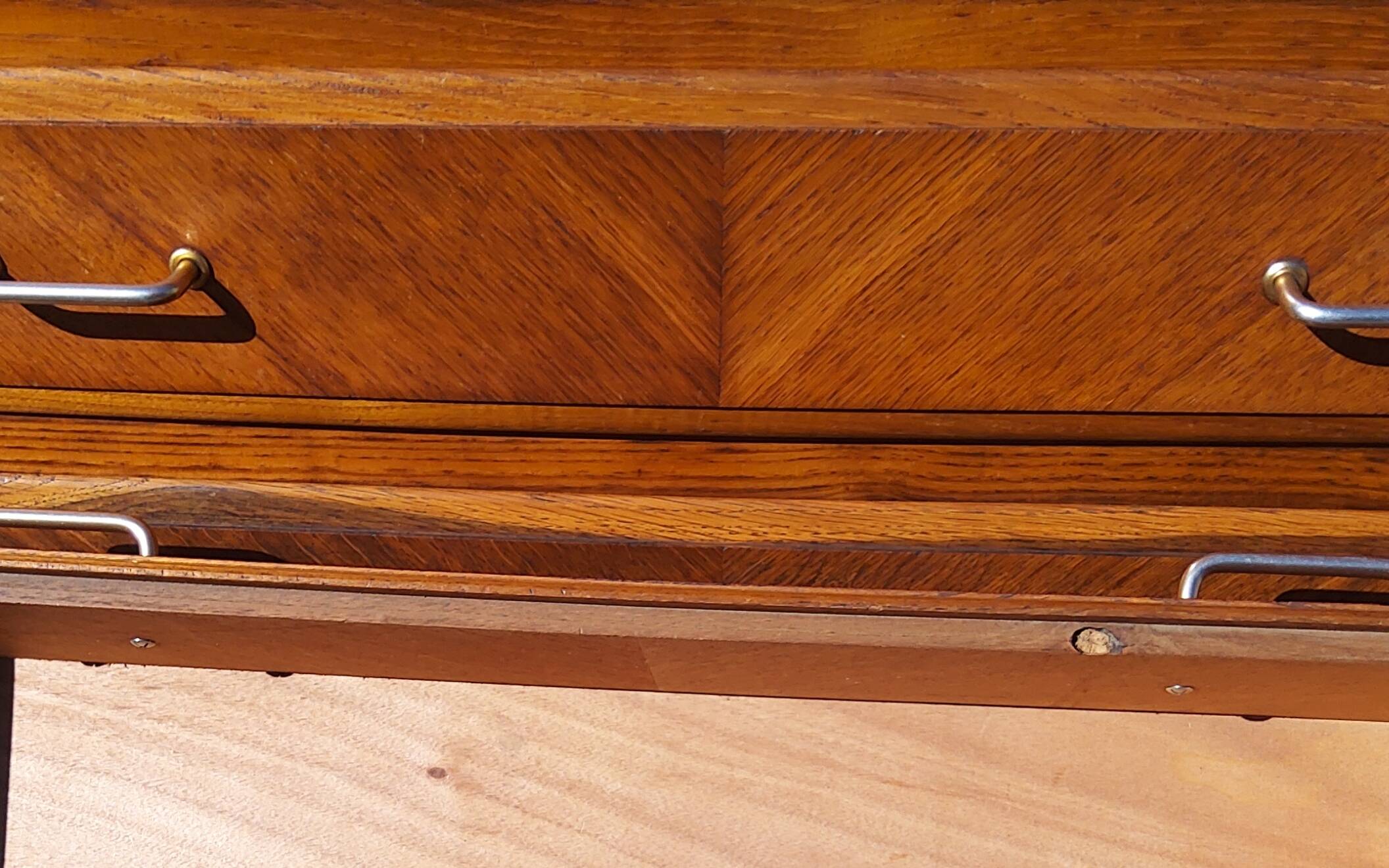 Compass leg chest of drawers