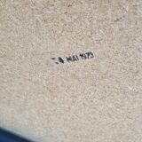 Vintage brass and glass coffee table