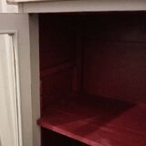 Silver library patina 2 doors on marble 147 x 81 cm