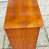 Small sideboard, TV unit, hifi in solid wood, walnut, Louis Philippe style