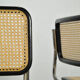 Set of 4 Cesca tubular frame cantilever dining chairs, Italy 1990s
