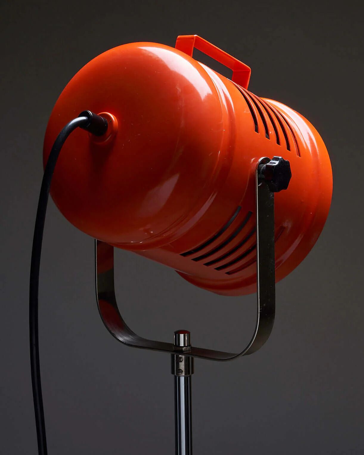 Bright orange spot floor lamp by Aneta