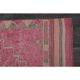 1970s Vintage Turkish Hand-Knotted Wool Cotton Pink Runner Rug 90x303