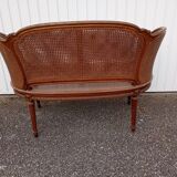 Caned bench in Louis XVI style