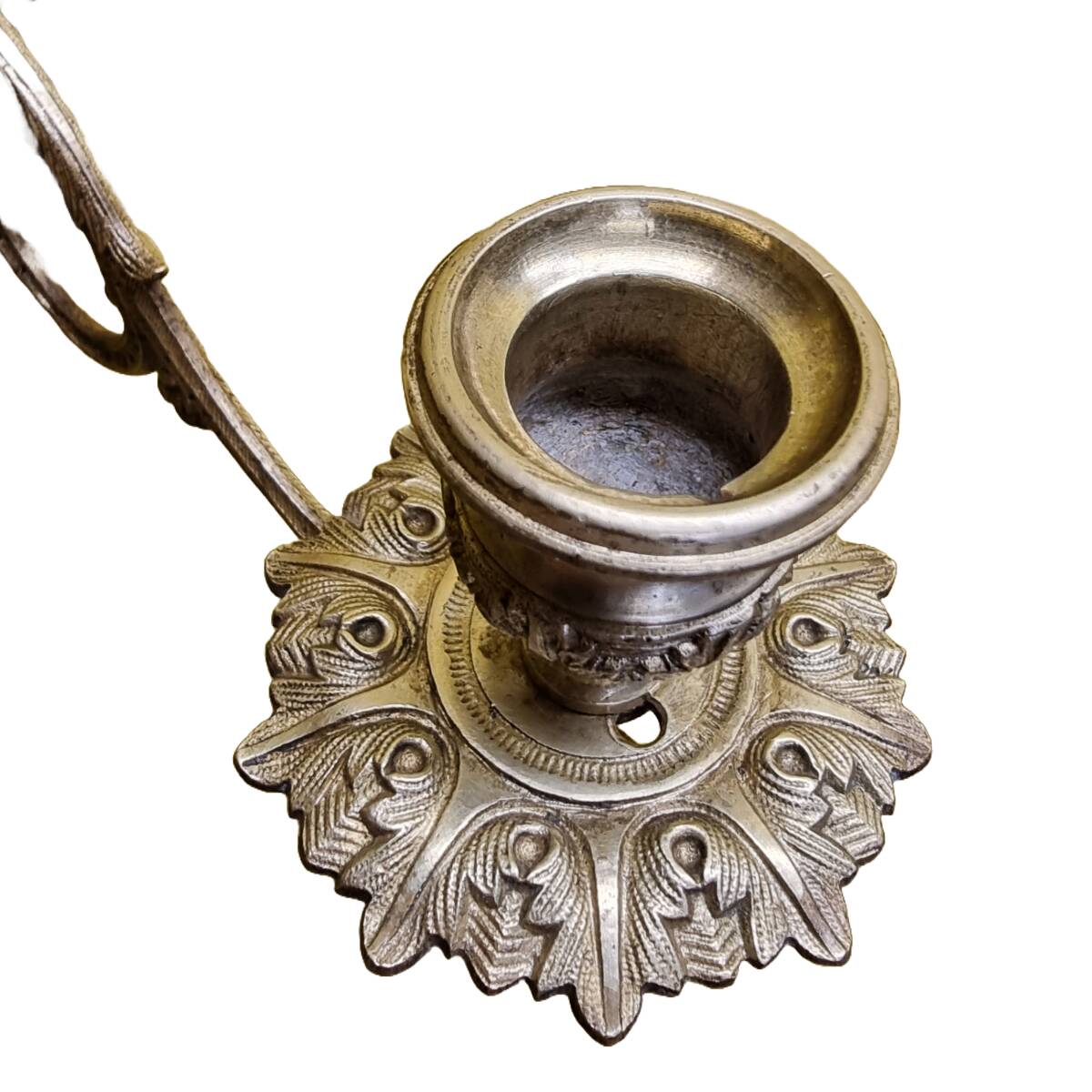 Vintage Brass Wall Sconce Early 20th Century