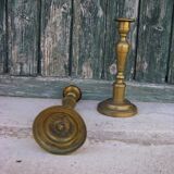 Paire de bougeoirs ancien