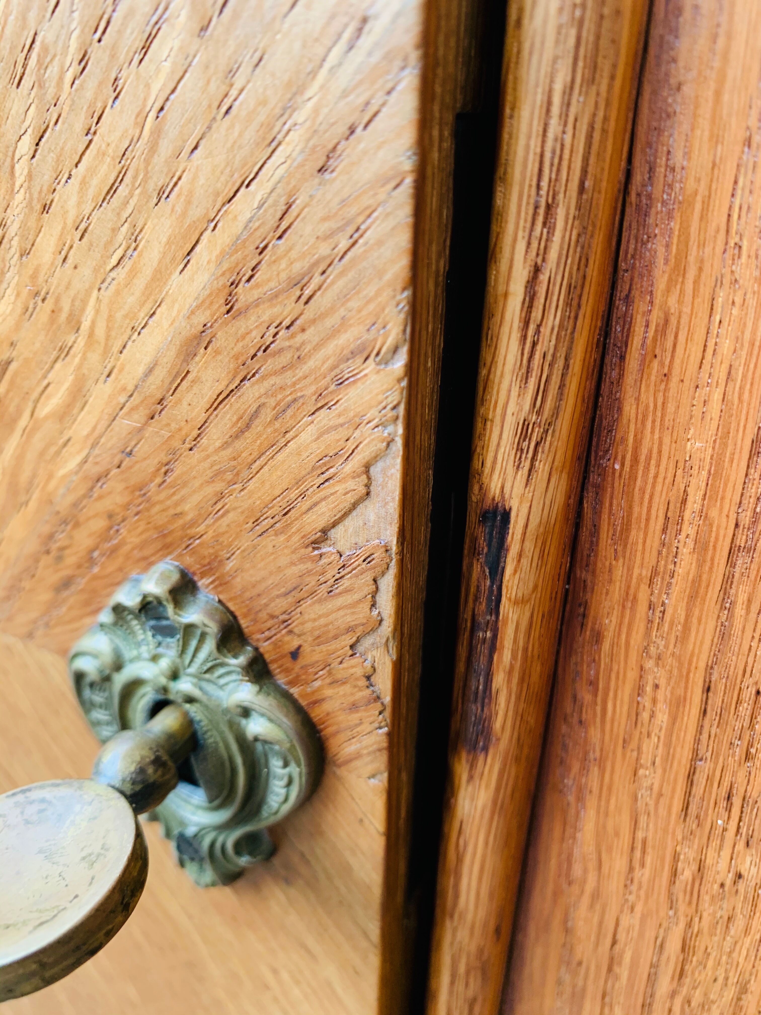 1950 compass foot cabinet