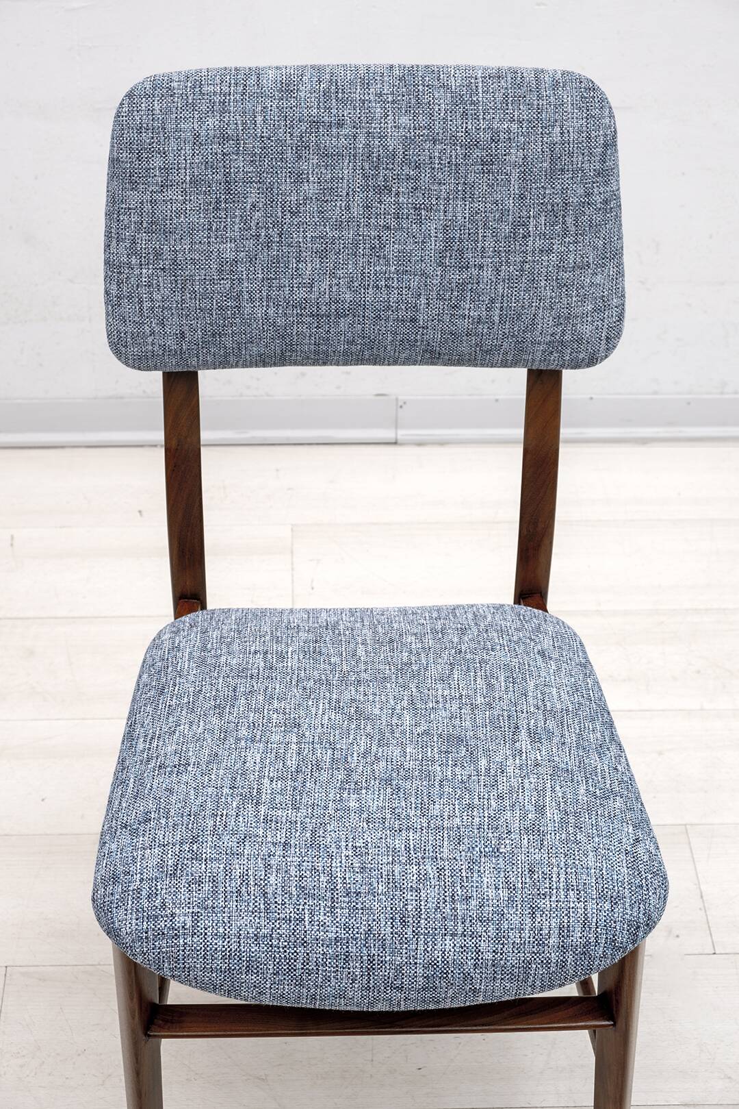 Six of Edmondo Palutari for Dassi Mid-Century Italian Teak Dining Chairs,50