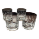 Four whisky glasses
