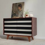 Commode U-453 noire par Jiri Jiroutek pour Interier Praha 1960