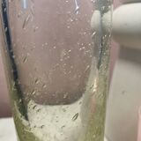 Vintage bubbled glass vase, 1970