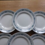 6 flat plates in iron earth Moulin des Loups model Pasteur