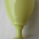 Yellow opaline vase