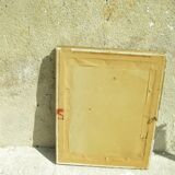 Aquarelle ancienne "panier de roses"