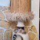 Openwork earthenware lamp
