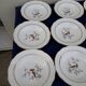 11 assiettes en faïence de Gien modèle Tokio